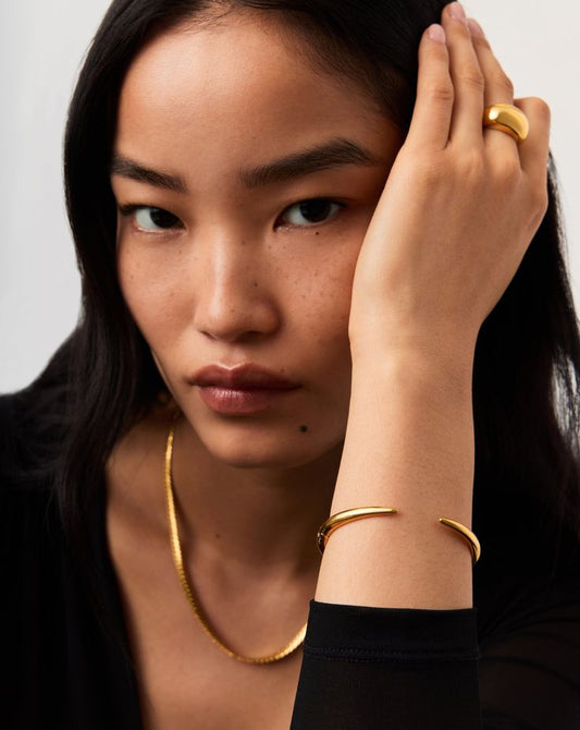 Geometric Gold Cuff - Gold